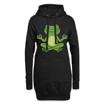 Affirmation de sensibilisation à la santé mentale - Sweat-shirt à capuche long Femme - noir - Devant