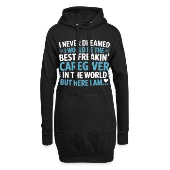 Meilleure infirmière au monde Design - Sweat-shirt à capuche long Femme - noir - Devant