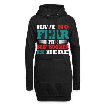 N’ayez crainte, le baby-boomer est là Tenue - Sweat-shirt à capuche long Femme - noir - Devant