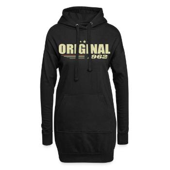 63. Geburtstag 63 Jahre Original 1962 - Hoodie-Kleid - Schwarz - Vorne