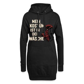 Message de lessive pour costumes d'Halloween, fête amusante - Sweat-shirt à capuche long Femme - noir - Devant