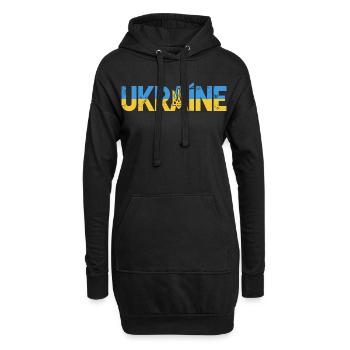 Trident ukrainien Conception de la paix - Sweat-shirt à capuche long Femme - noir - Devant