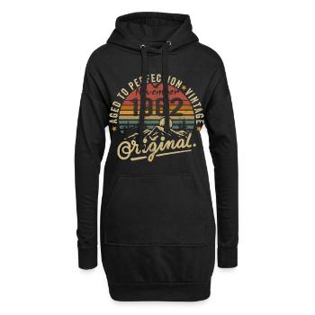 november 1962 birthday november 1962 - Hoodie Dress - black - Front