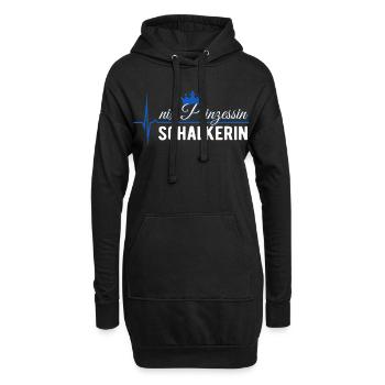 Nix Prinzessin - Schalkerin - ECG Pulse Cadeau - Sweat-shirt à capuche long Femme - noir - Devant