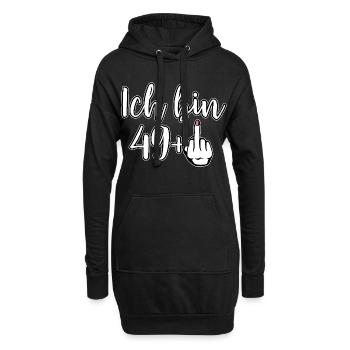 J’ai 49+ Majeur - Anniversaire - Sweat-shirt à capuche long Femme - noir - Devant