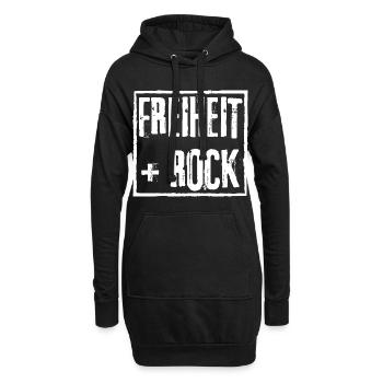 LIBERTÉ et ROCK GRUNGE ROCK GRAFFITI DESIGN - Sweat-shirt à capuche long Femme - noir - Devant