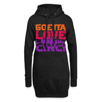 Goetta Love Cinci Wurst - Hoodie-Kleid - Schwarz - Vorne