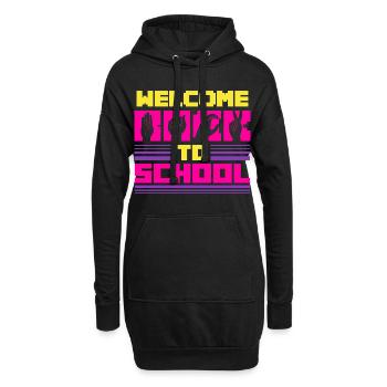 ASL Dolmetscher Gebärdensprache Welcome To School - Hoodie-Kleid - Schwarz - Vorne