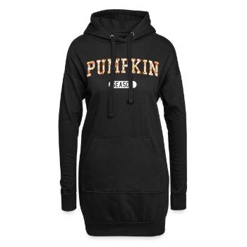 Saison des citrouilles - Graphique d’automne - Sweat-shirt à capuche long Femme - noir - Devant