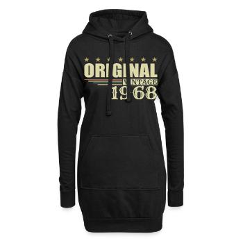 1968 Geburtstag 1968 - Hoodie-Kleid - Schwarz - Vorne
