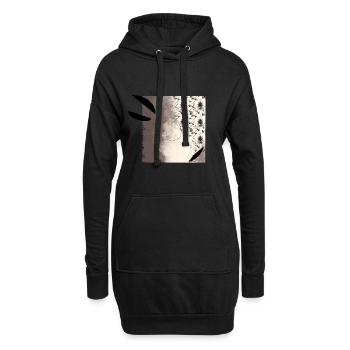 Abstract shadows and light surfaces - Hoodie Dress - black - Front