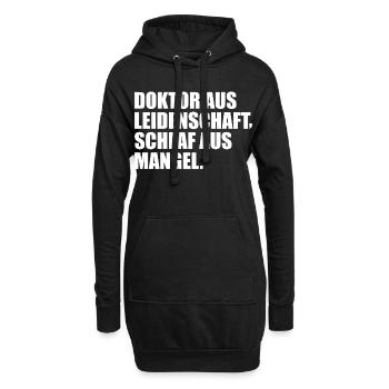 Médecin de la passion, sommeil du manque - Sweat-shirt à capuche long Femme - noir - Devant