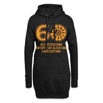 HU Novembre 2025 - 60 ans - Cadeau d’anniversaire - Sweat-shirt à capuche long Femme - noir - Devant