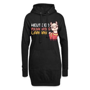 Future maman AUJOURD’HUI PYJAMA DAY LAMAMA Drôle - Sweat-shirt à capuche long Femme - noir - Devant
