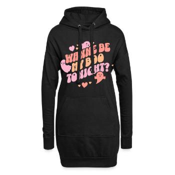 Voulez-vous être mon boo ce soir ? Saison effrayante d’Halloween - Sweat-shirt à capuche long Femme - noir - Devant
