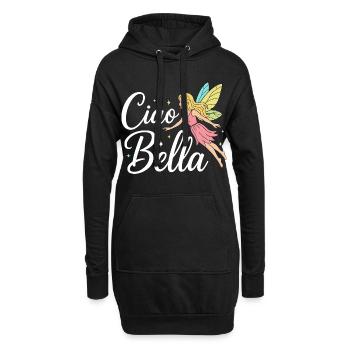 Ciao Bella - Hoodie-Kleid - Schwarz - Vorne