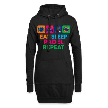 Padel Tennis - Hoodie-Kleid - Schwarz - Vorne