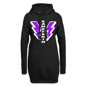 Cadeau spécial pour les filles : FIGHTER - Sweat-shirt à capuche long Femme - noir - Devant