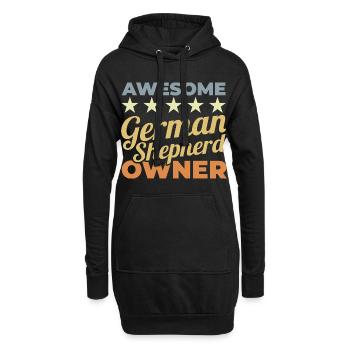 Toller Deutscher Schäferhund Halter - Hoodie-Kleid - Schwarz - Vorne