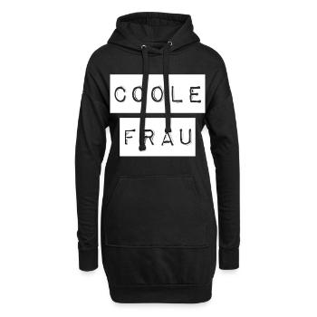 Voici à quoi ressemble une femme cool - Sweat-shirt à capuche long Femme - noir - Devant