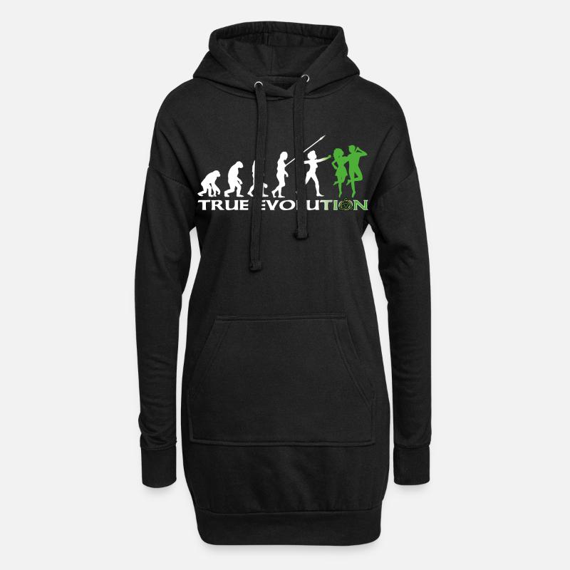 Evolution towards traditional Irish dance - Hoodie Dress - black