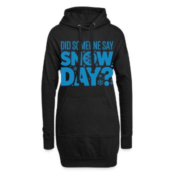 Fier supporter des jours de neige Jour de neige Hiver - Sweat-shirt à capuche long Femme - noir - Devant