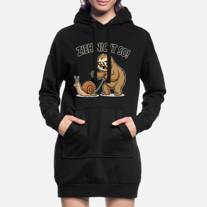 Don't pull so sloth Hoodie Dress