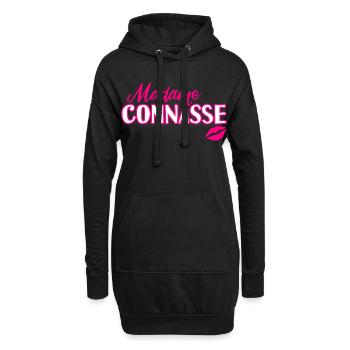 Nervige Scheiße, Scheiße, lustige, lustige Damenmädchen. - Hoodie-Kleid - Schwarz - Vorne