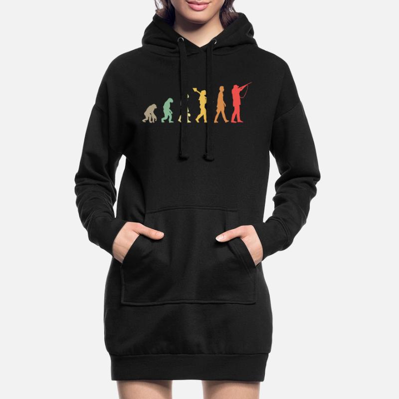 Évolution Chasse Chasseurs Sweat-shirt à capuche long Femme