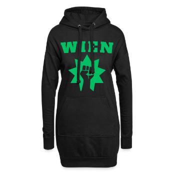Wien - Hoodie-Kleid - Schwarz - Vorne