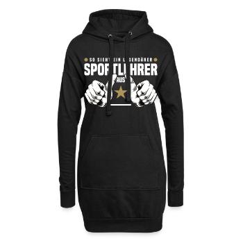 Gymnaste - Sweat-shirt à capuche long Femme - noir - Devant
