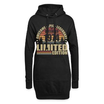 Dezember 1974 - Limitierte Auflage Dezember 1974 - Hoodie-Kleid - Schwarz - Vorne