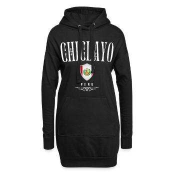 Souvenir Chiclayo, Chiclayo Peru - Hoodie-Kleid - Schwarz - Vorne