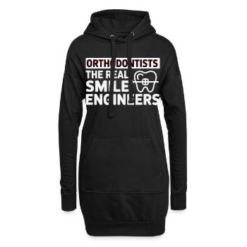 Dental Expert Structural Alignment Engineer Gear  - Hoodie Dress - black - Front