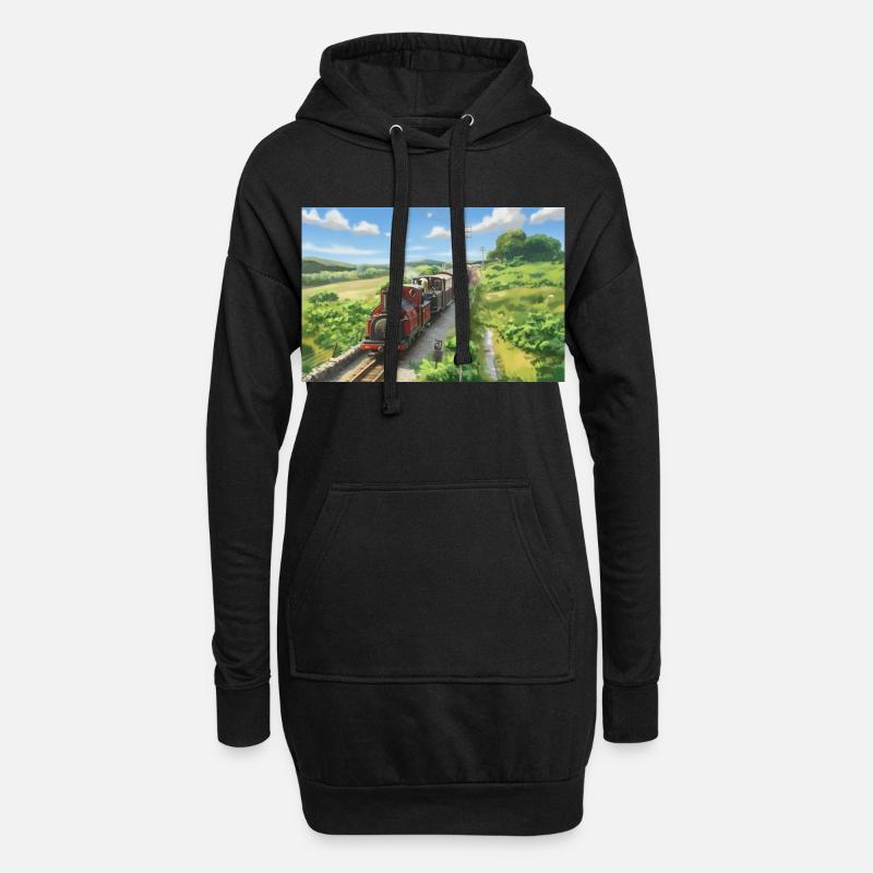 Dduallt Double Header - Hoodie Dress - black