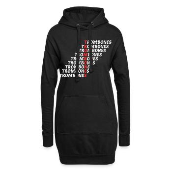 TROMBONES - Sweat-shirt à capuche long Femme - noir - Devant