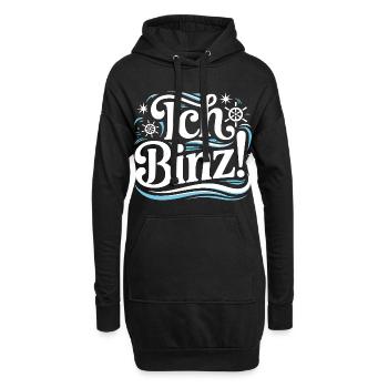 I Binz – Vacances en mer Baltique à Rügen - Sweat-shirt à capuche long Femme - noir - Devant