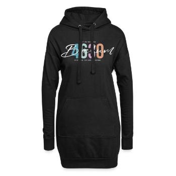 Bochum - Hoodie-Kleid - Schwarz - Vorne