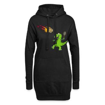 Rückkehr zum Absender - Hoodie-Kleid - Schwarz - Vorne