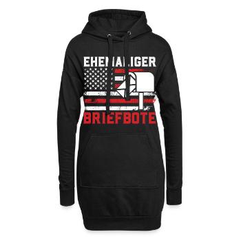 Ruhestand EHEMALIGER BRIEFBOTE USA Lustig - Hoodie-Kleid - Schwarz - Vorne