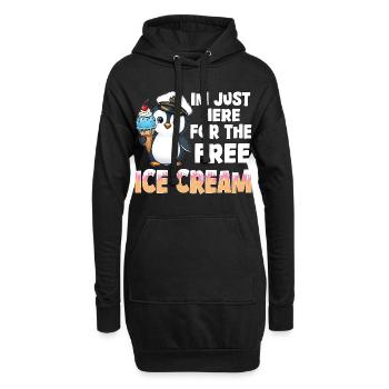Capitaine Pingouin Tee - Sweat-shirt à capuche long Femme - noir - Devant
