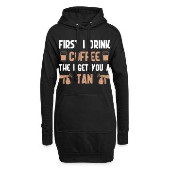 Spray Tanning Artist Oil Professional Kit Spray - Hoodie-Kleid - Schwarz - Vorne