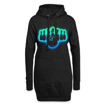 Bowlers Enfants Garçons Hommes Bowling - Sweat-shirt à capuche long Femme - noir - Devant