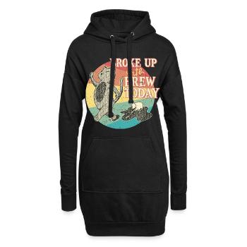 Kaffeeentzug Koffeinfrei Ex-Kaffeetrinker - Hoodie-Kleid - Schwarz - Vorne