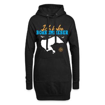 Nordsee Urlaub ICH HABE BORKUM FIEBER Lustiges - Hoodie-Kleid - Schwarz - Vorne
