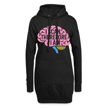 MRI Tech I Scan Therefore I Am Radiologist - Hoodie-Kleid - Schwarz - Vorne
