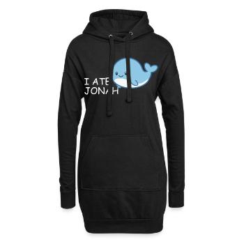 I Ate Jonah – Witziger Bibel Wal für Kinder - Hoodie-Kleid - Schwarz - Vorne
