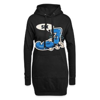 67 Six Seven Meme Weihnachten Italian meme - Hoodie-Kleid - Schwarz - Vorne