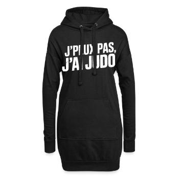 Je Peux Pas J'ai Judo Humour Cadeau - Sweat-shirt à capuche long Femme - noir - Devant