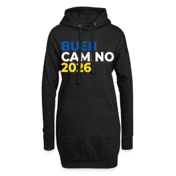 Buen Camino 2026 | Jakobsweg, Pilger, Santiago - Hoodie-Kleid - Schwarz - Vorne
